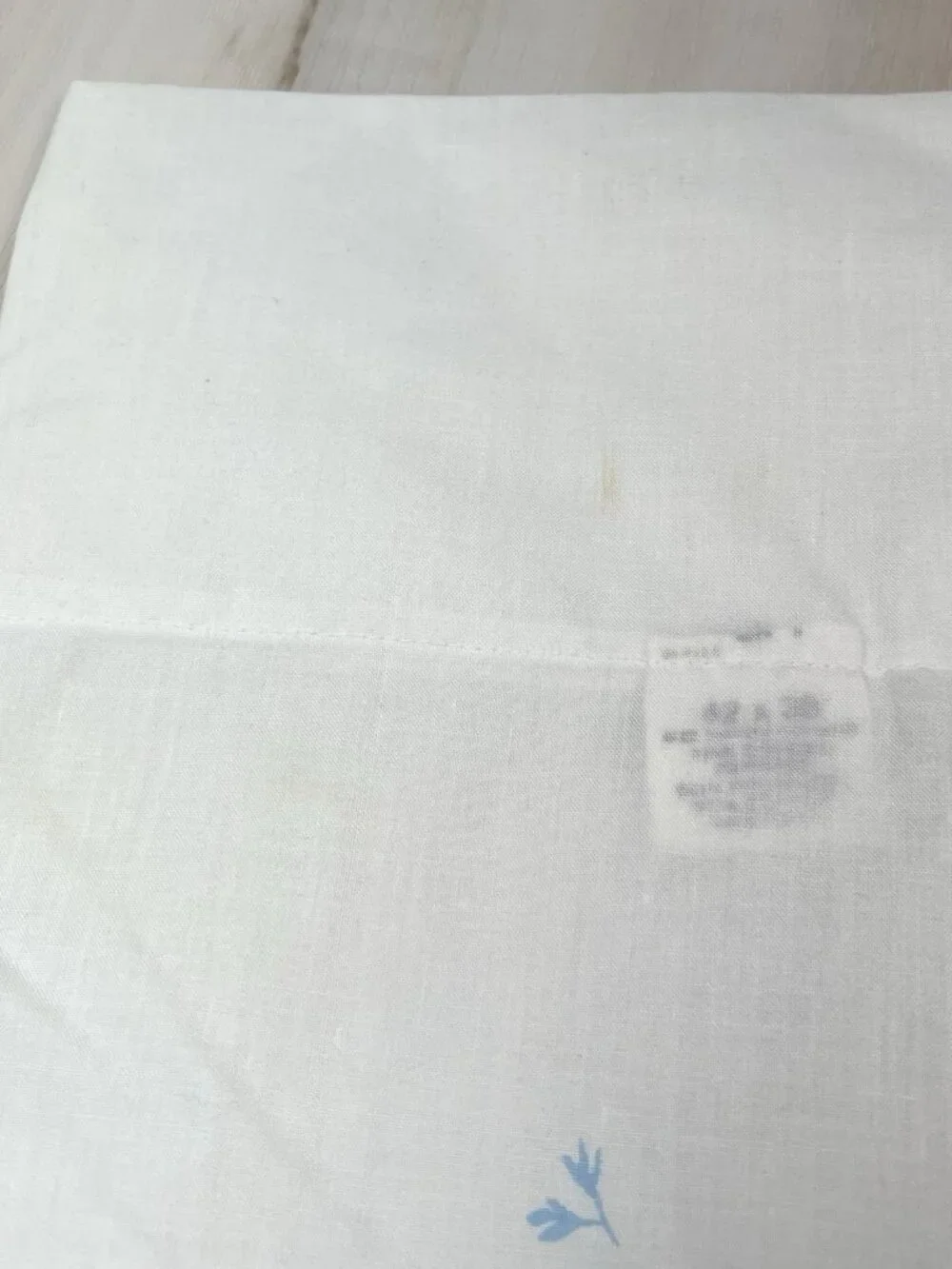 VTG FIELDCREST Perfection 2 Fine Combed Percale KING Size Blue Rose PILLOWCASES